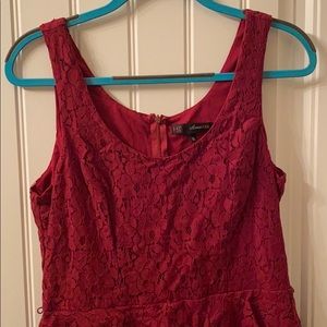 XL Burgundy HeartSoul Lace Dress Worn Once